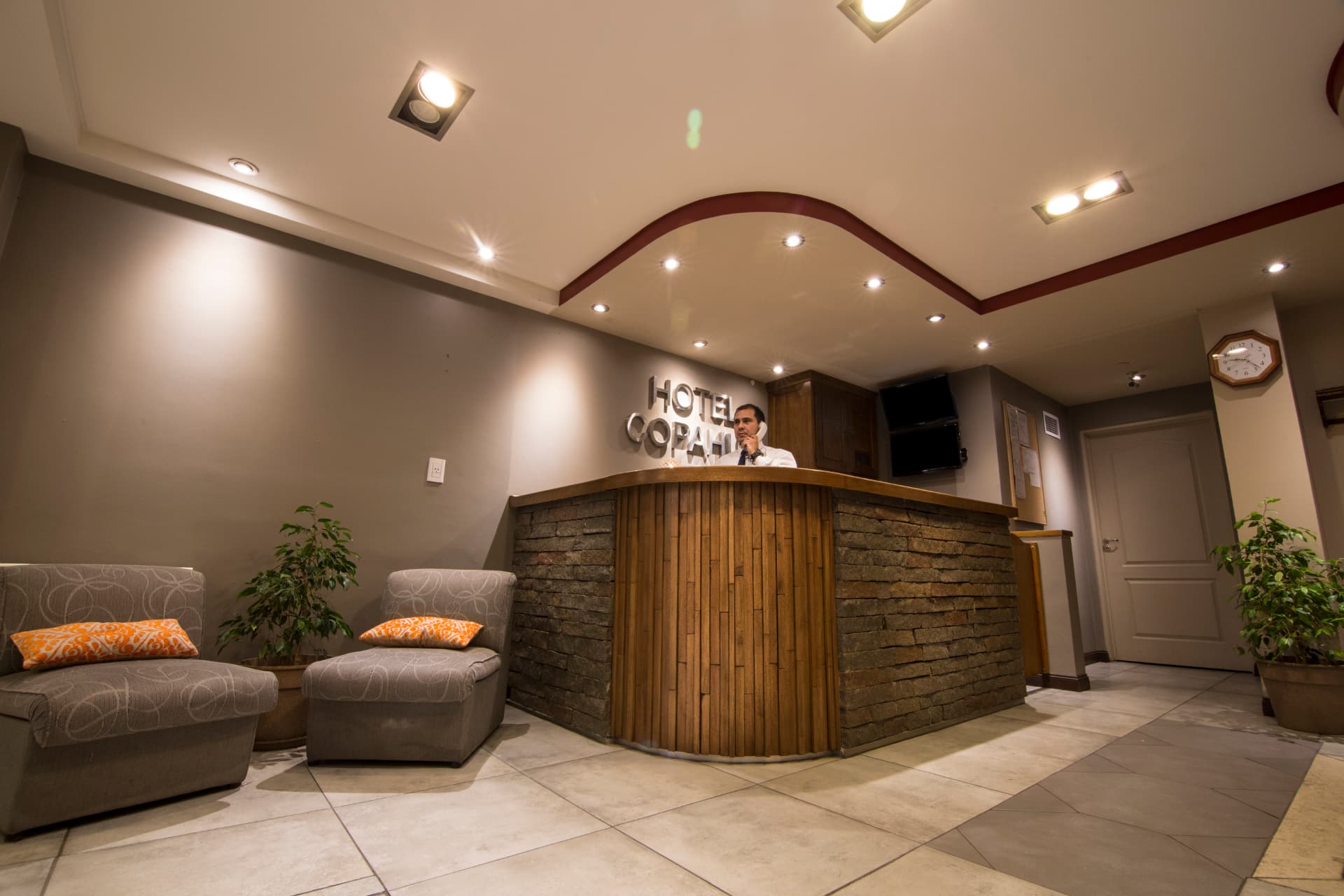 Recepción del Hotel Copahue